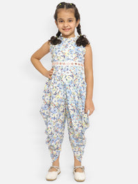 Nauti Nati Girls Printed Dhoti Basic Jumpsuit