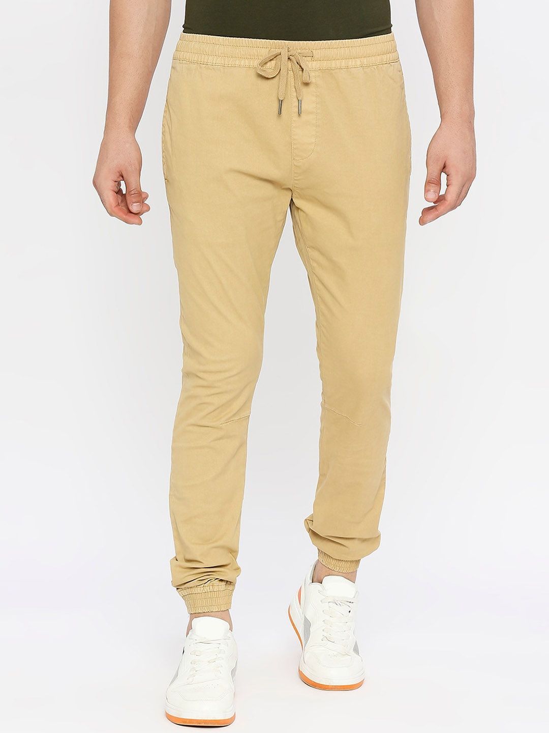 SPYKAR Men Mid Rise Slim Fit Cotton Joggers