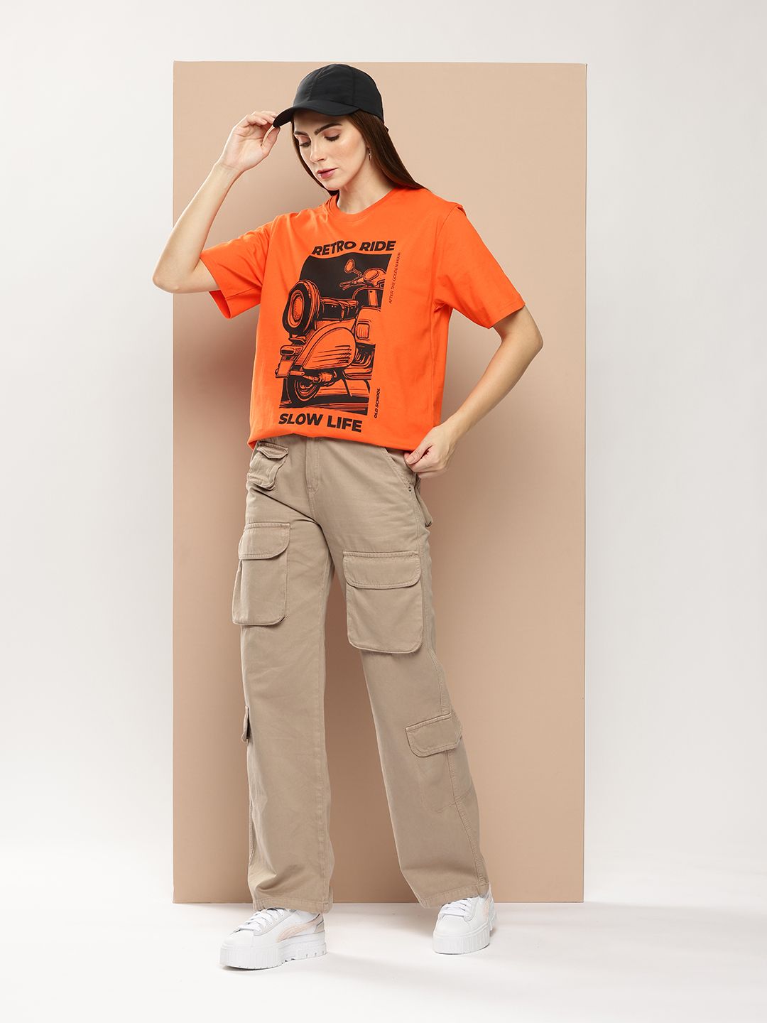 Difference of Opinion Women Graphic Printed Oversized T-shirt