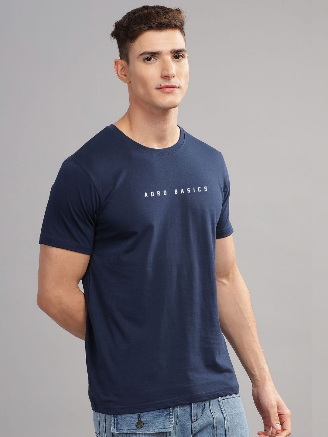 ADRO Men Typography Printed T-shirt
