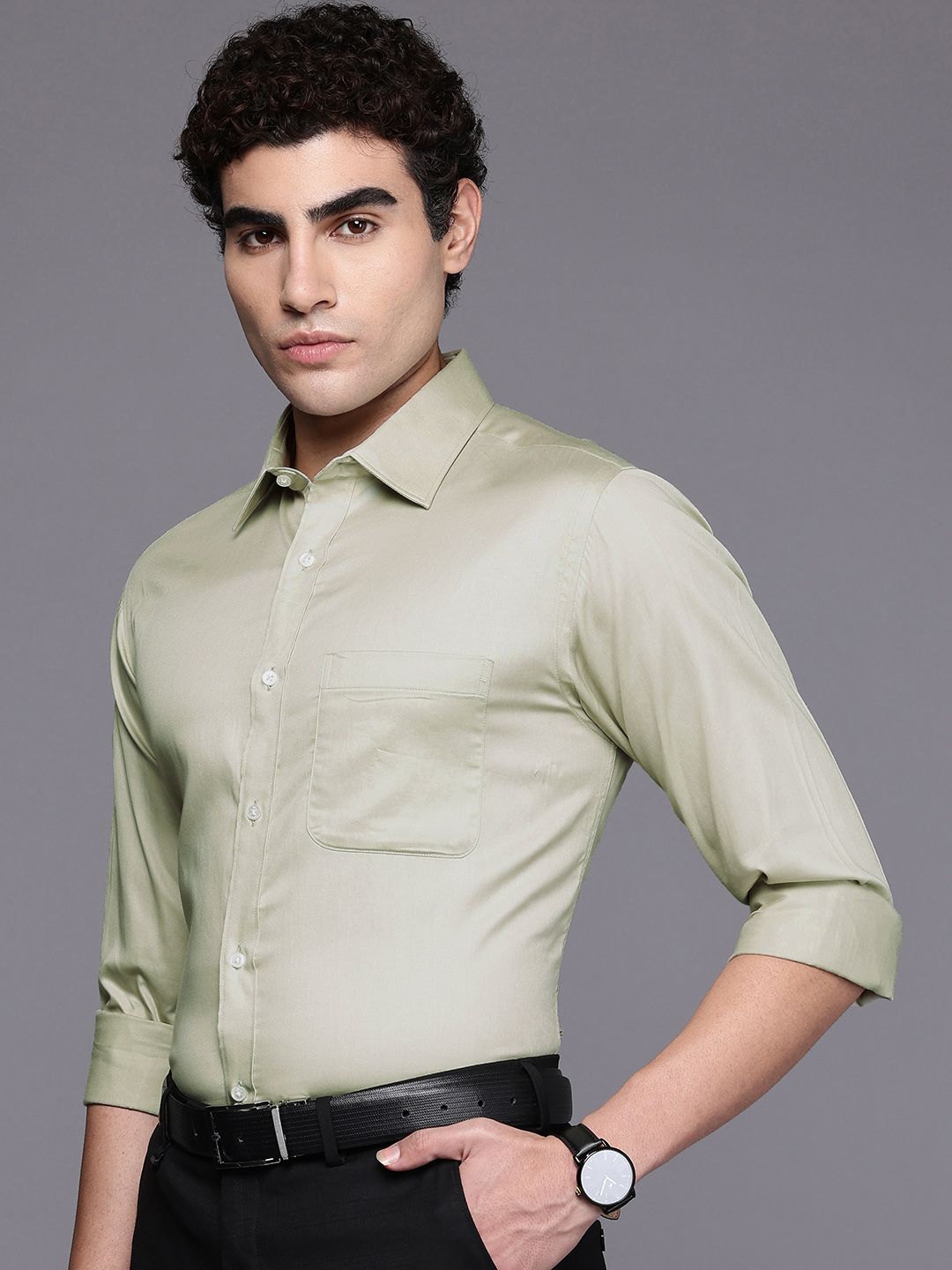 Raymond Pure Cotton Slim Fit Formal Shirt