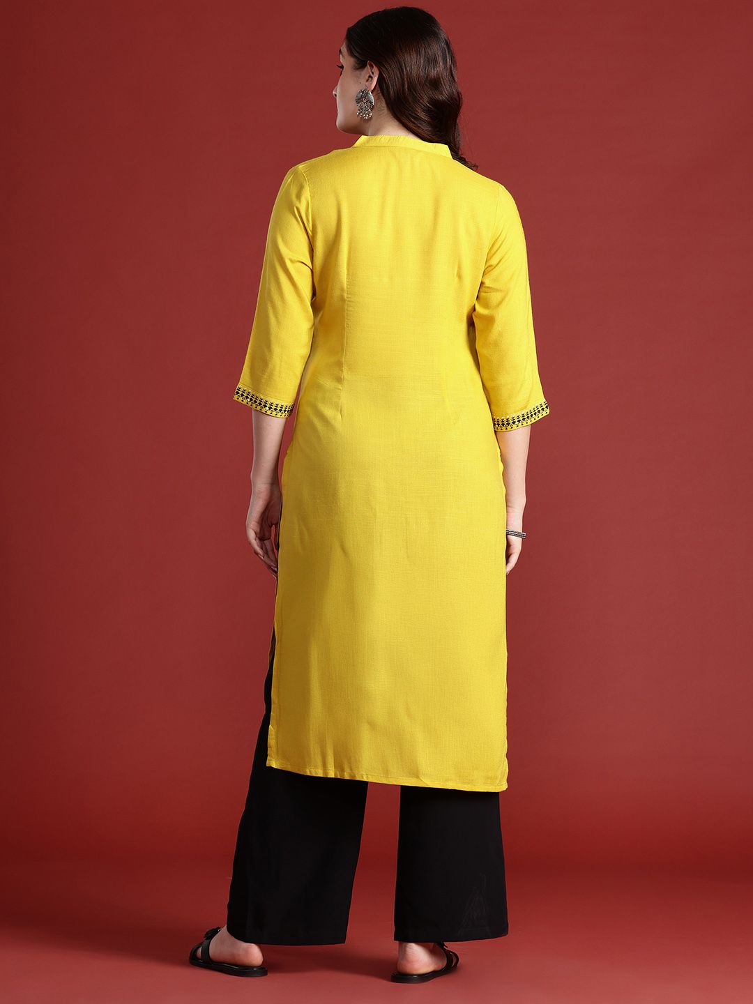 Anouk Ethnic Motifs Printed Straight Kurta