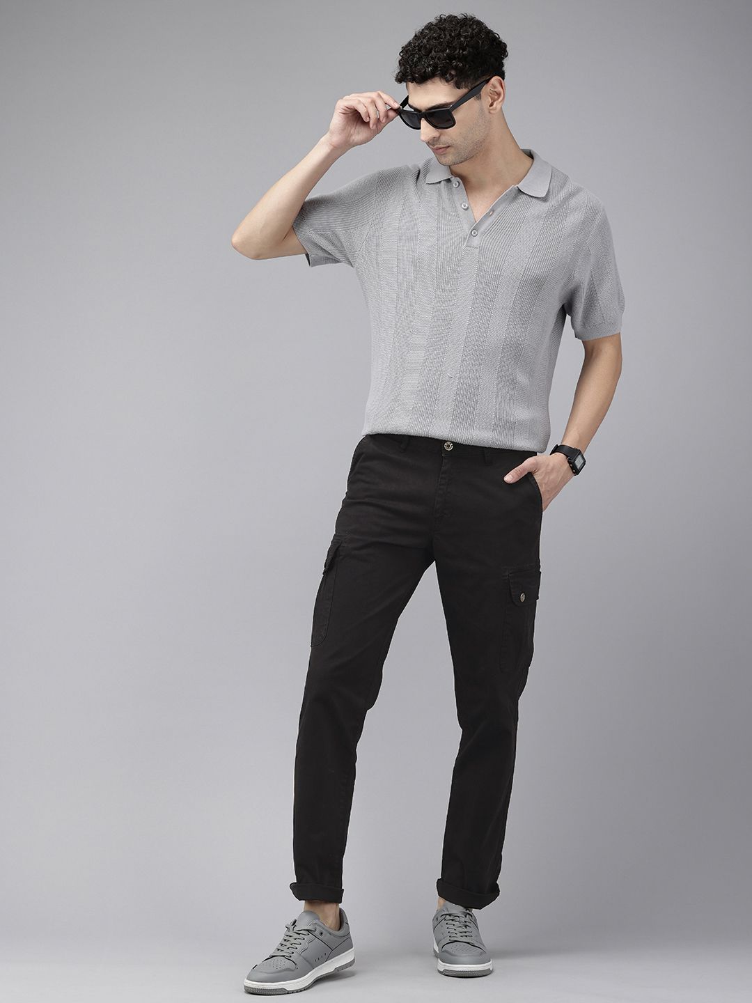 SPYKAR Men Slim Fit Cargos Trousers