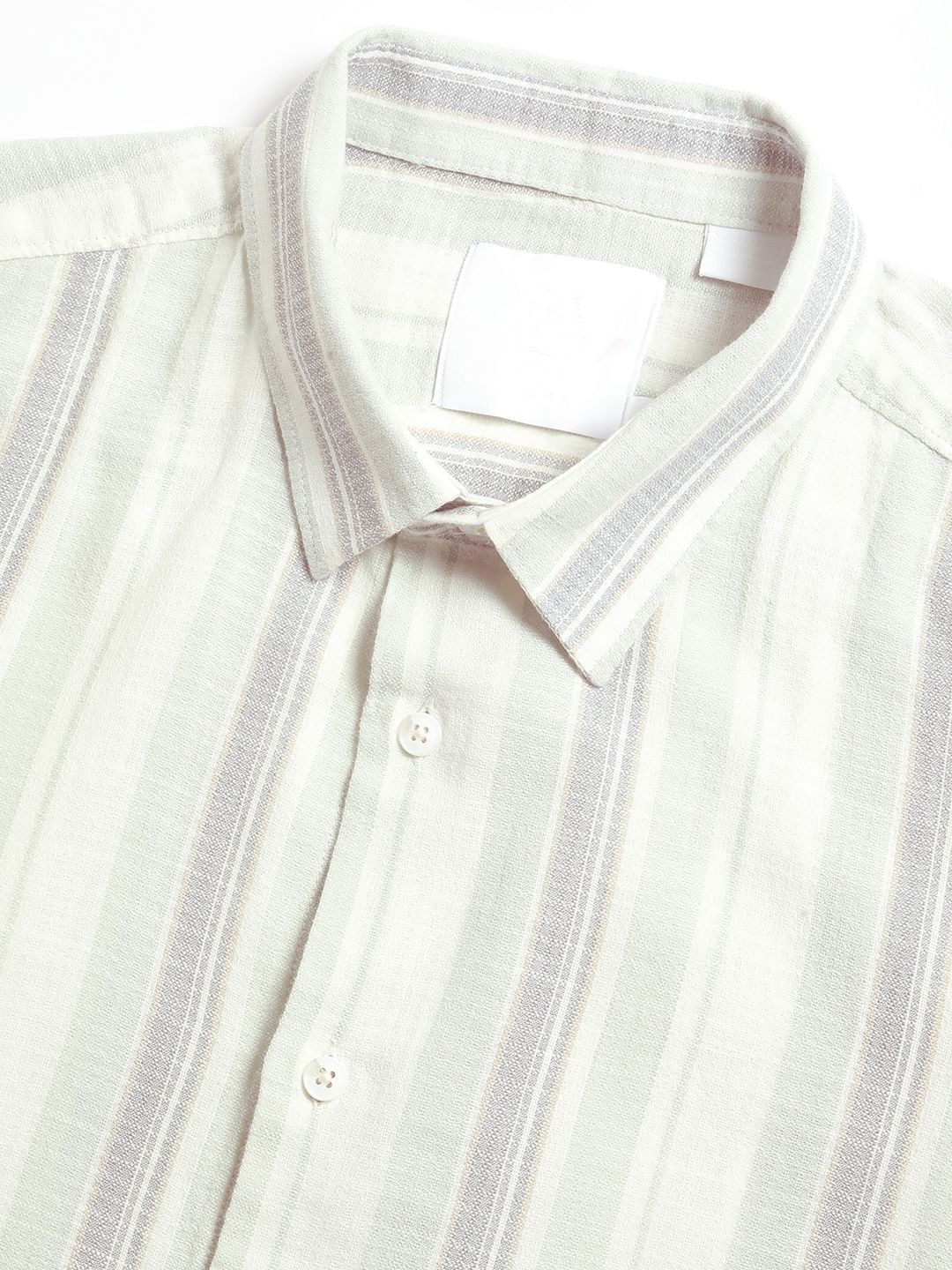 THE BEAR HOUSE Men's Striped Slim Fit Button-Down Collar Casual Shirt
