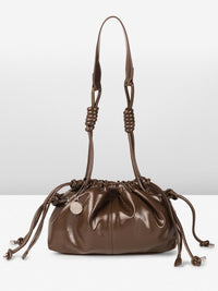 DressBerry Textured Structured Shoulder Bag