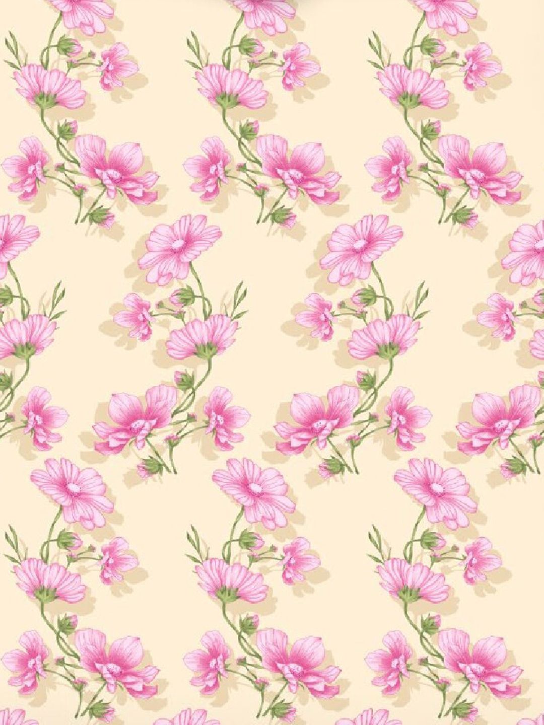 BOMBAY DYEING Pink & Beige Floral Pure Cotton 140 TC Queen Bedsheet Set 2.28 x 2.54 Mts