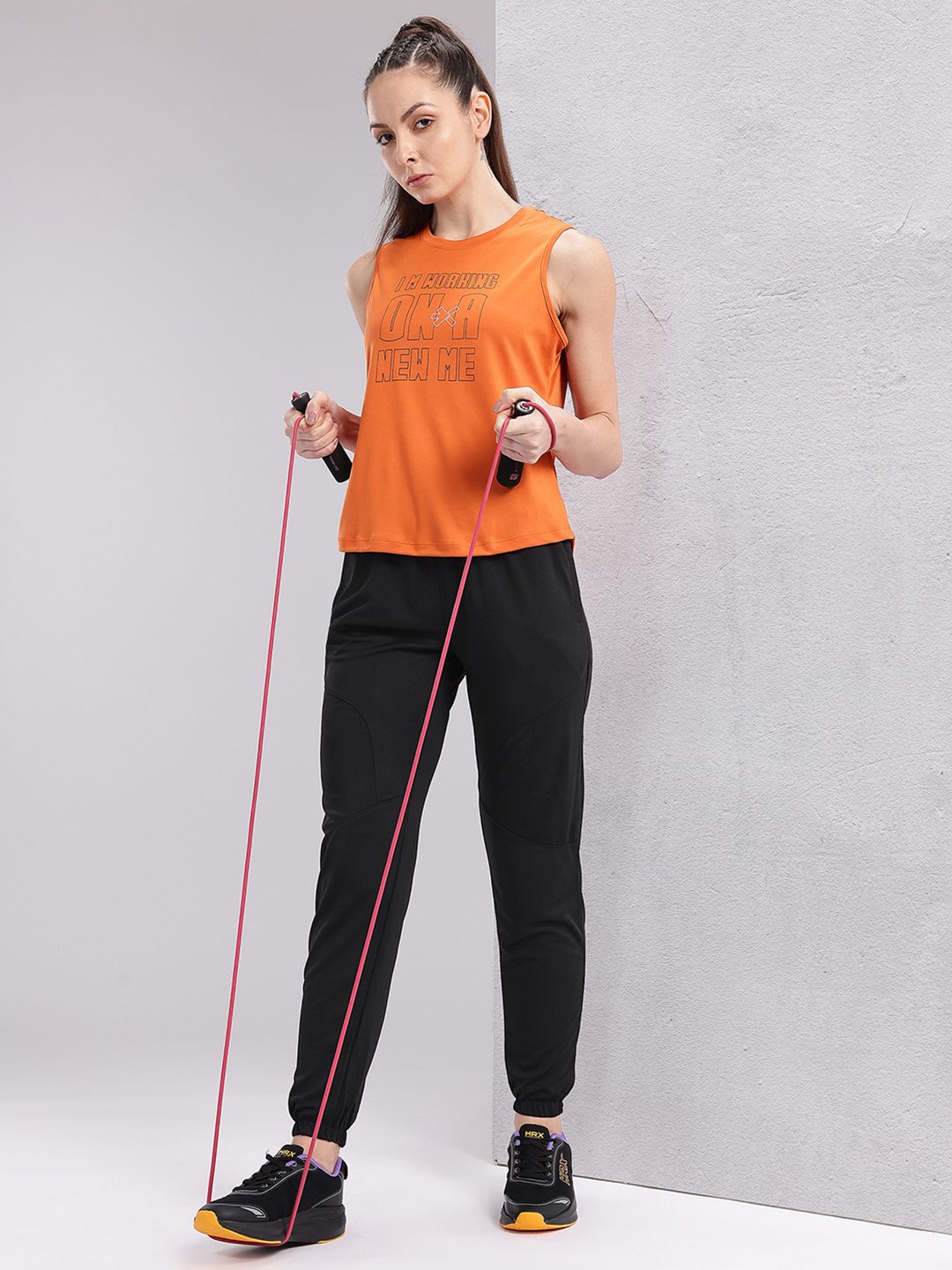 HRX by Hrithik Roshan Women Couple Collection Rapid-Dry Training Joggers