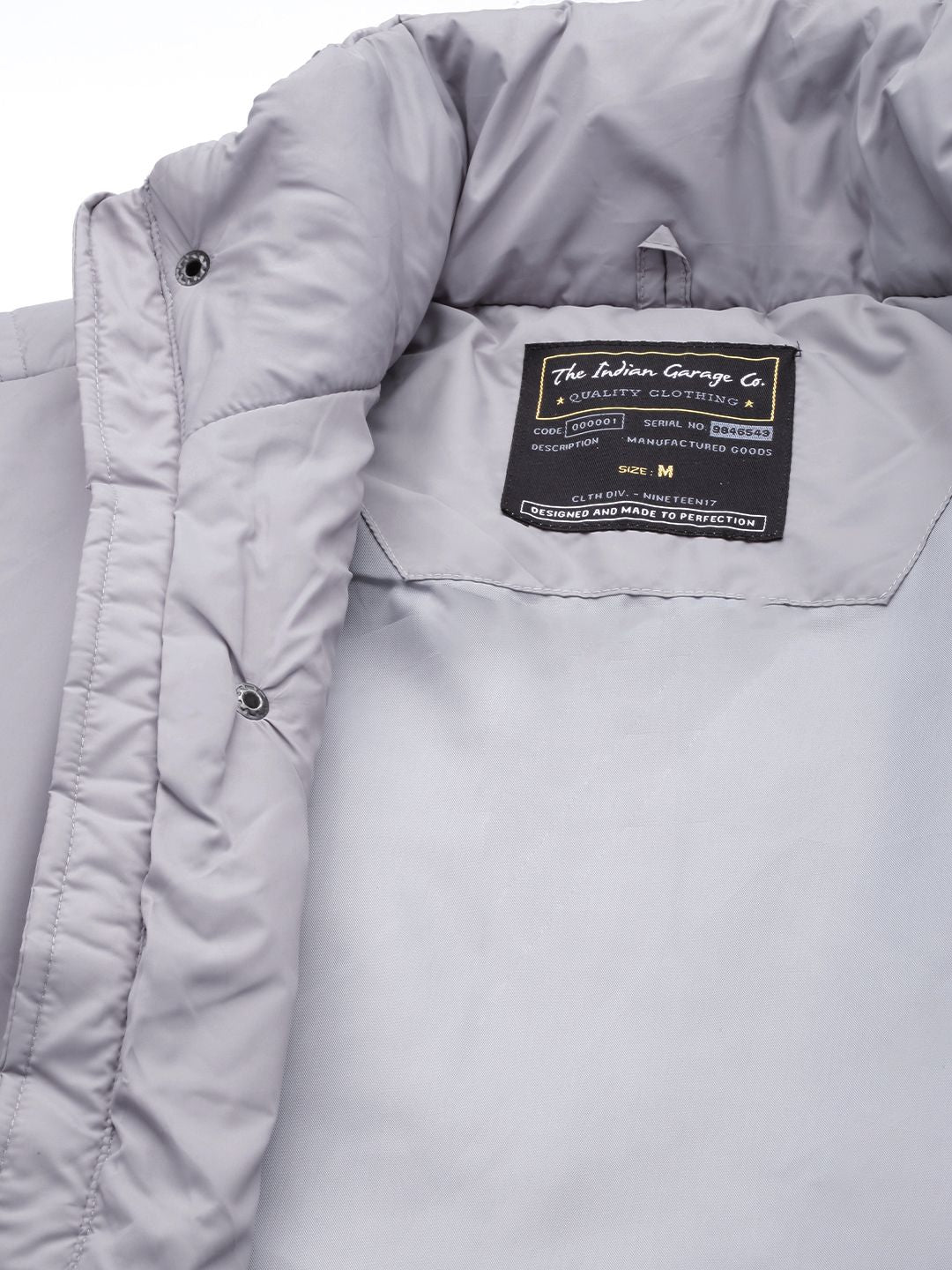 The Indian Garage Co Men Zip-Front Bomber Jacket with Zip Pockets