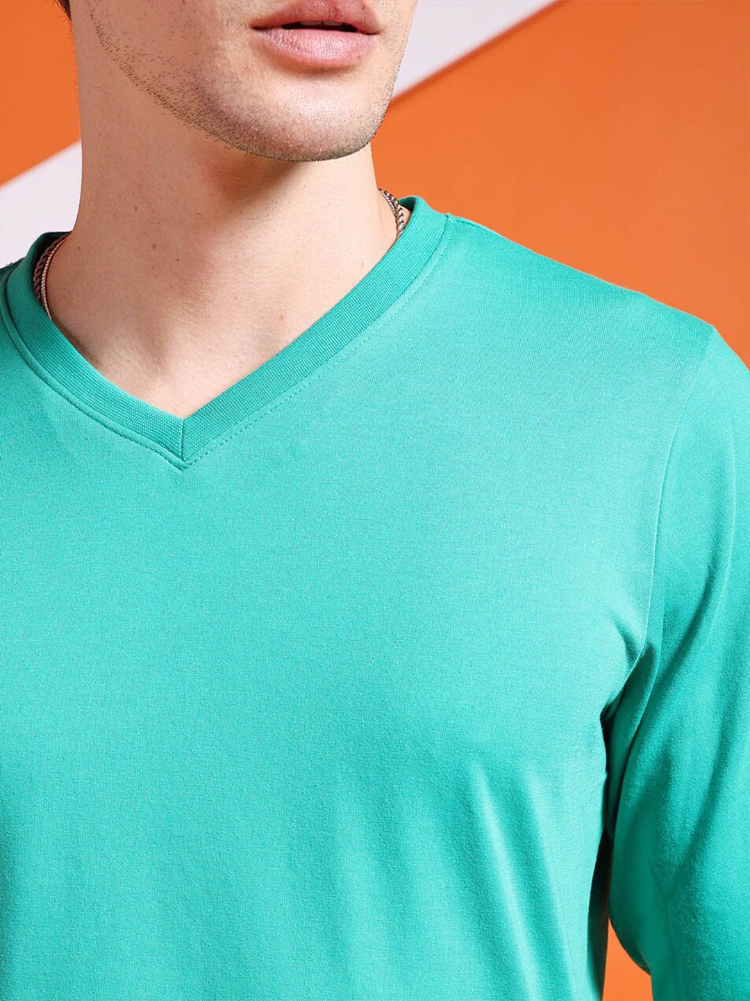The Indian Garage Co V-Neck Long Sleeves Casual T-shirt