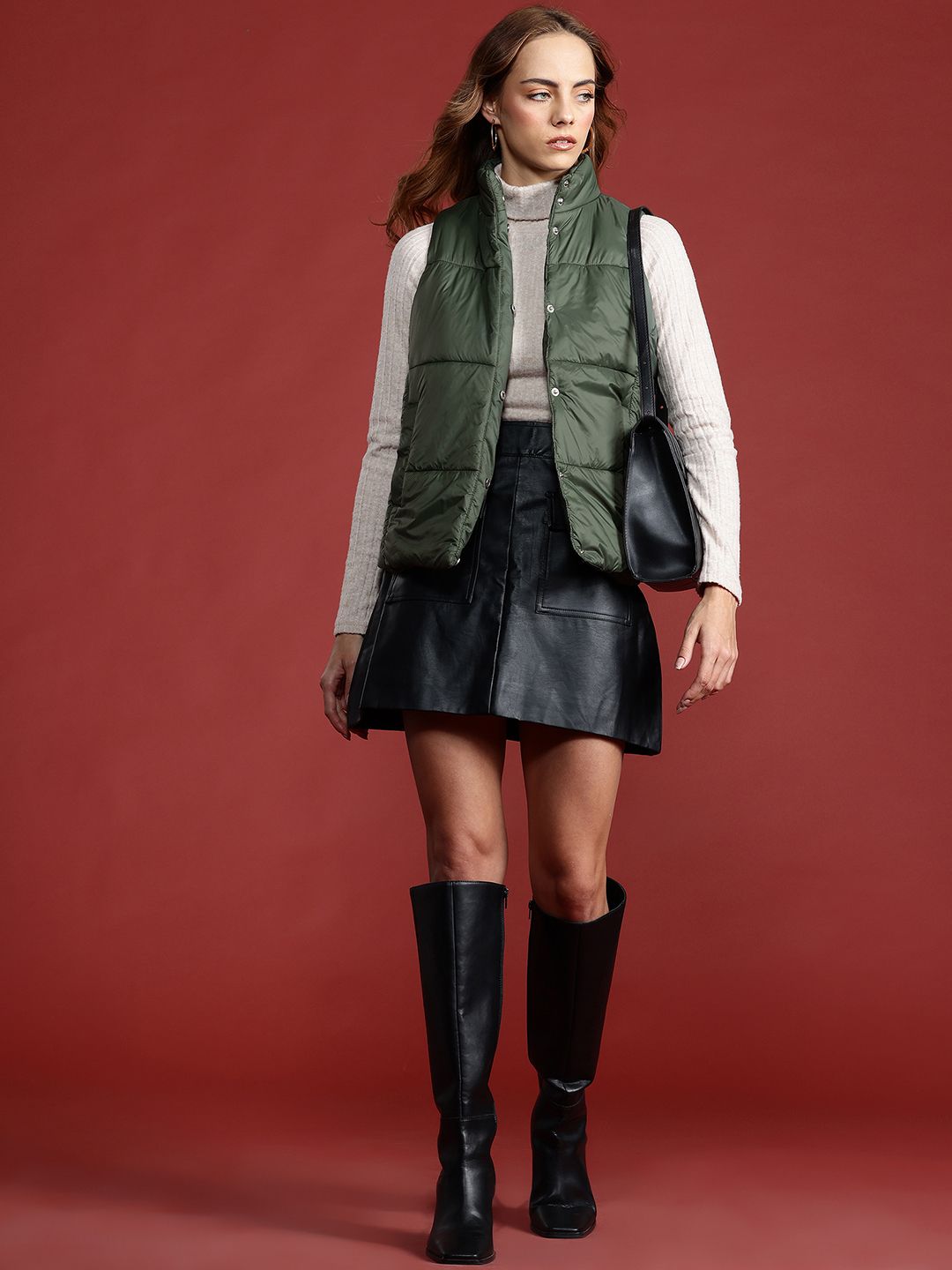 all about you Padded Sleeveless Jacket