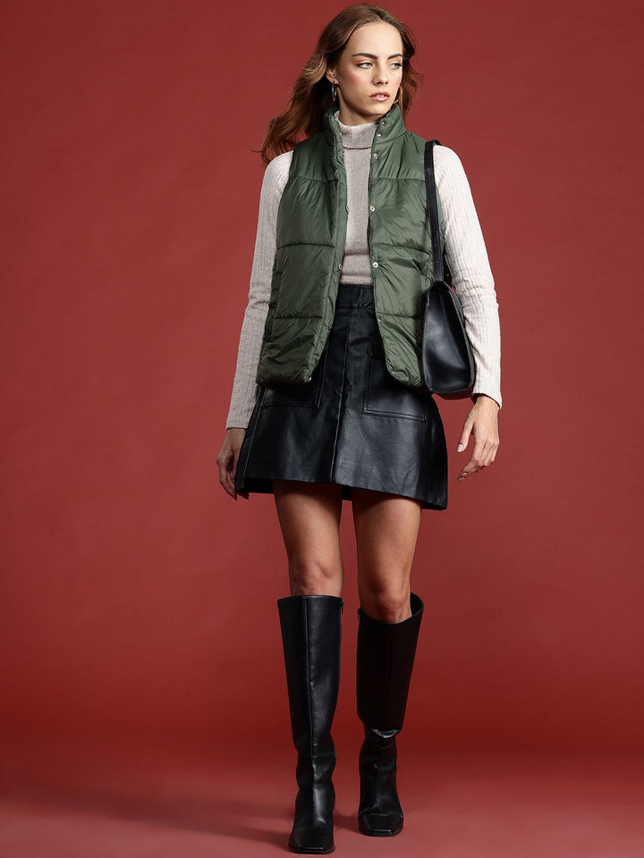 all about you Padded Sleeveless Jacket
