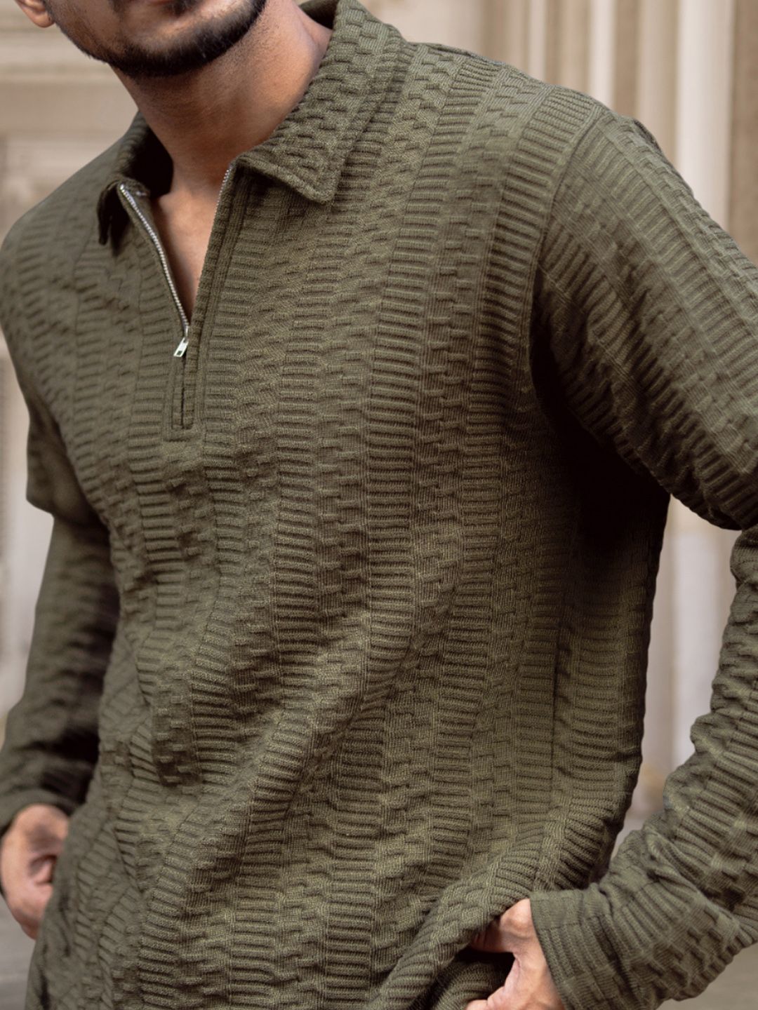 Powerlook Men Horizontal Stripes Opaque Casual Shirt
