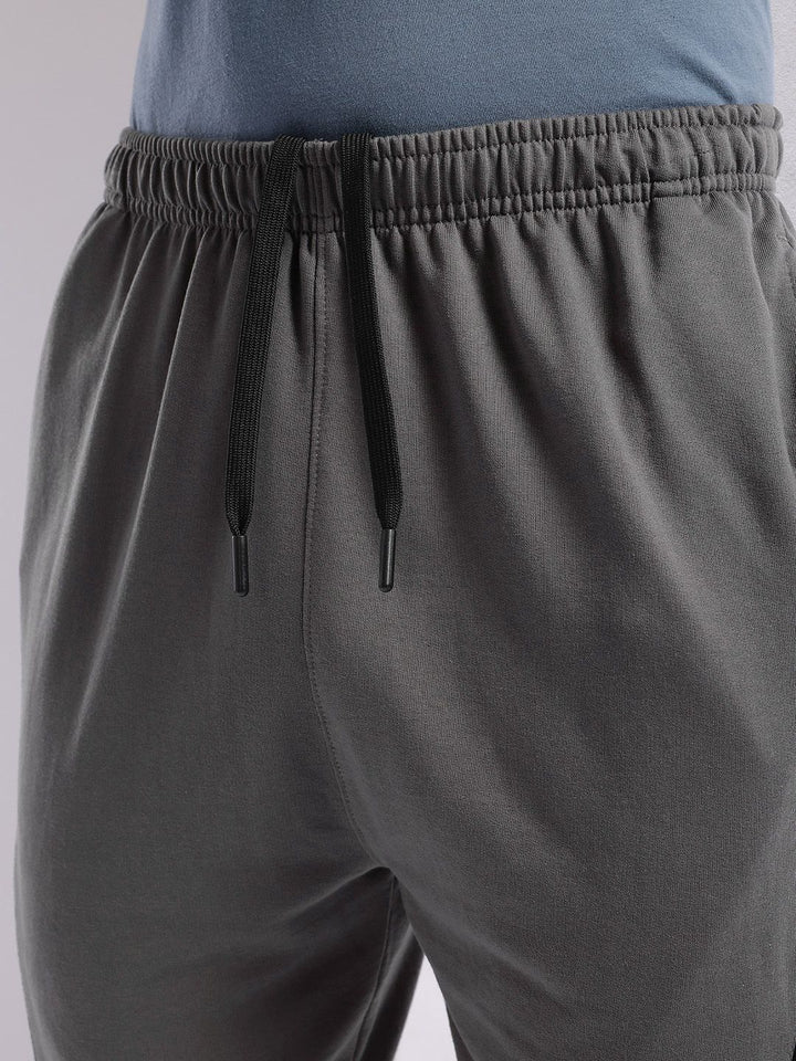 HRX by Hrithik Roshan Men Contrast Piping Mid-Rise Lifestyle Track Pants
