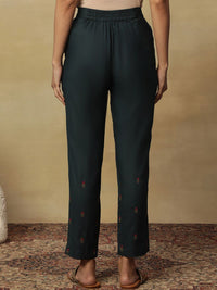W Women Slim Fit Cropped Ethnic Trouser