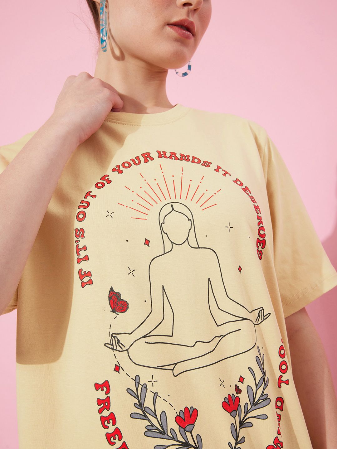 DILLINGER Pure Cotton Printed Oversized T-shirt