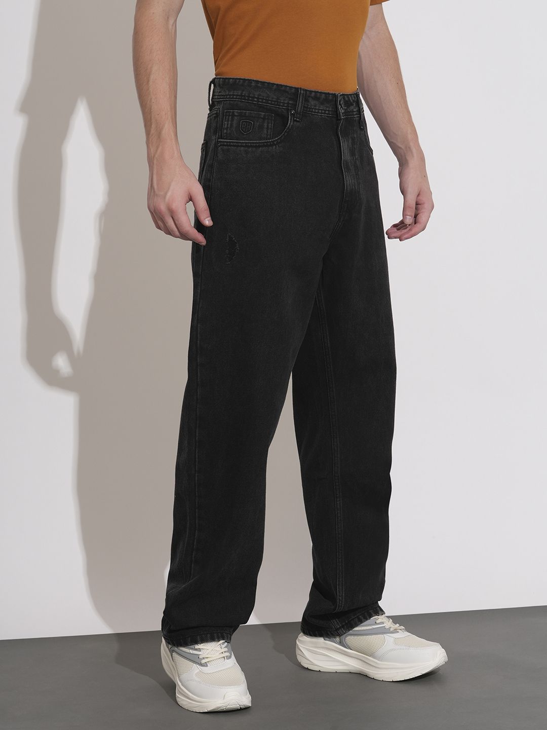 Being Human Men Anti Fit Mildly Distressed Light Fade Jeans