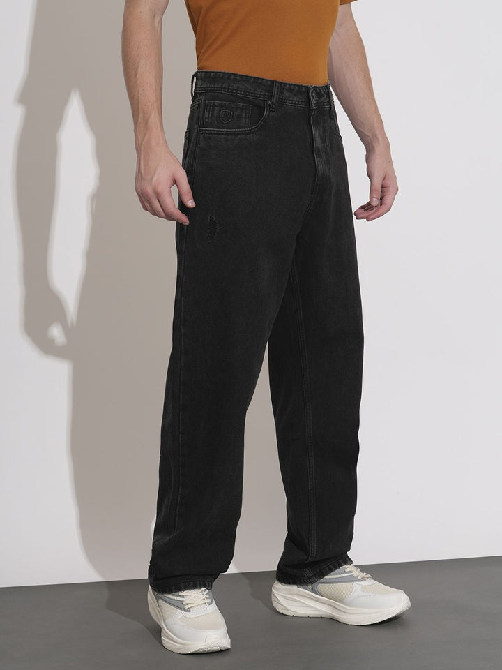 Being Human Men Anti Fit Mildly Distressed Light Fade Jeans