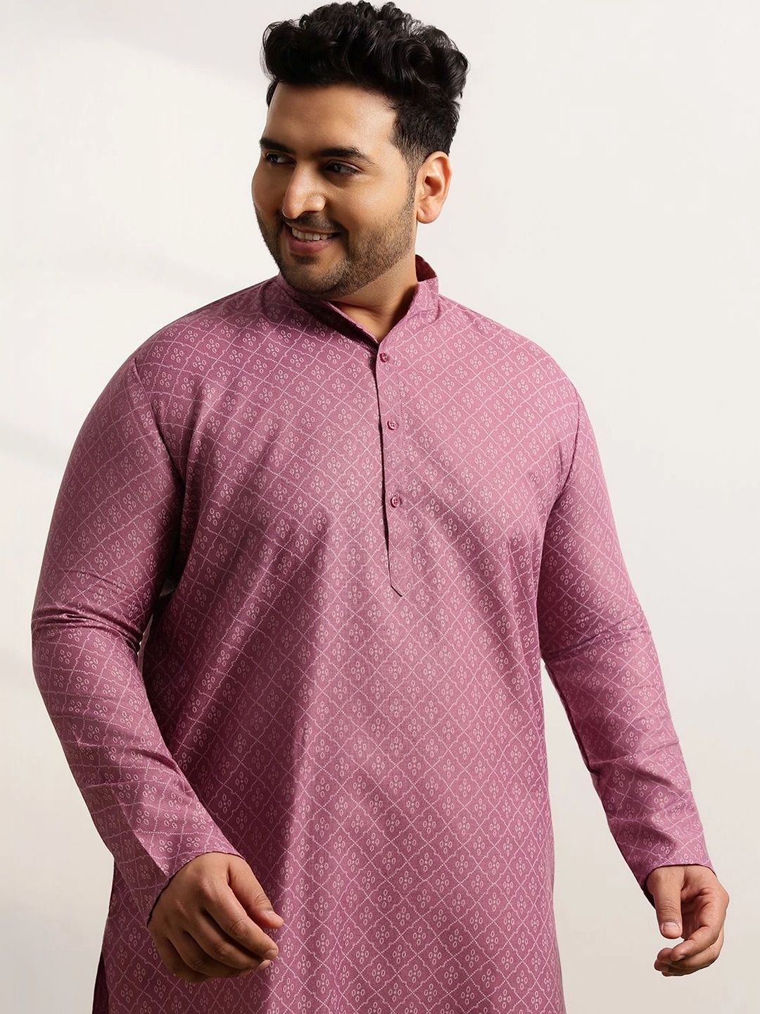 SOJANYA PLUS Men Printed Regular Kurta with Trousers