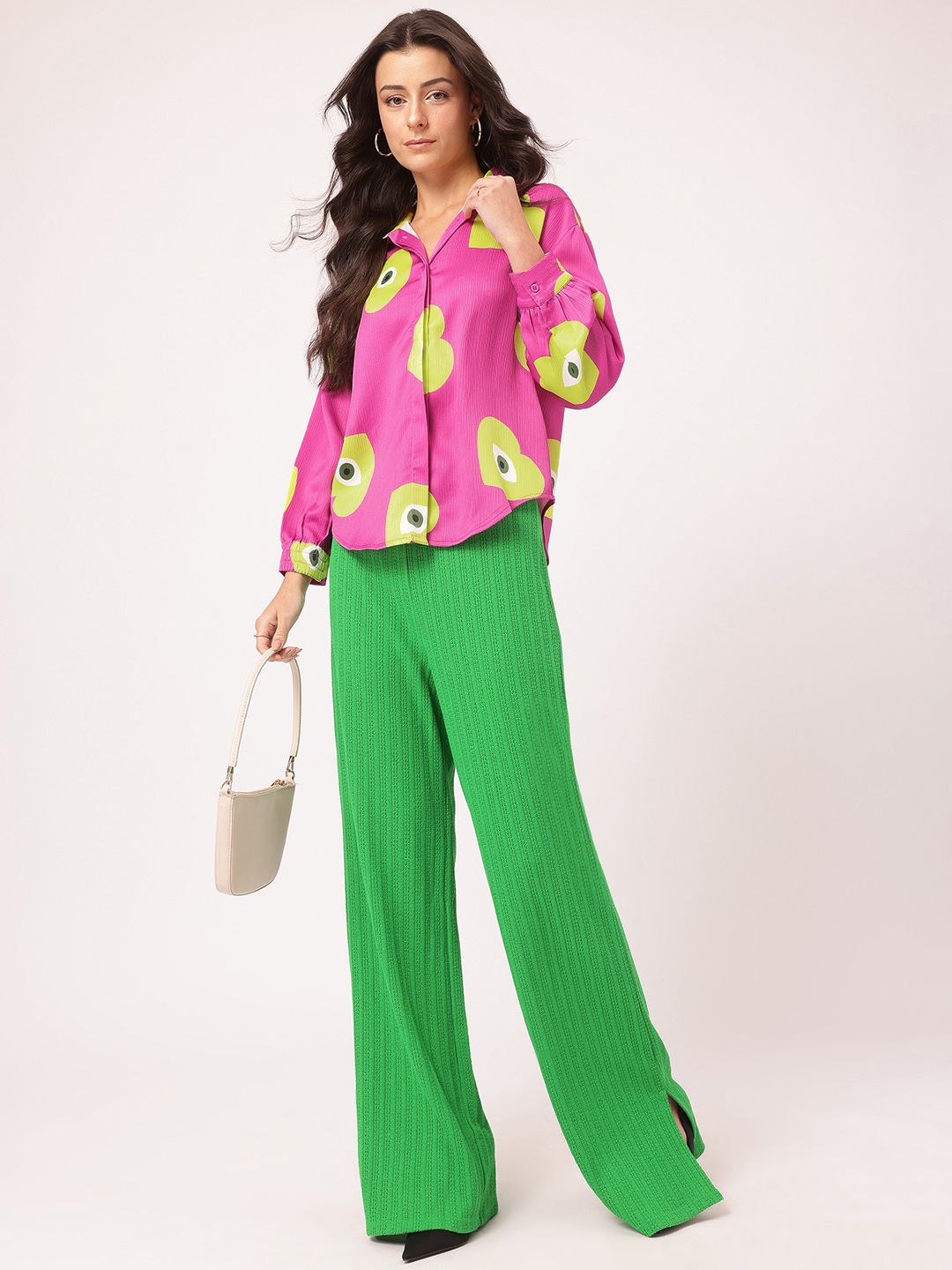 DressBerry Whimsical Glam Printed Shirt