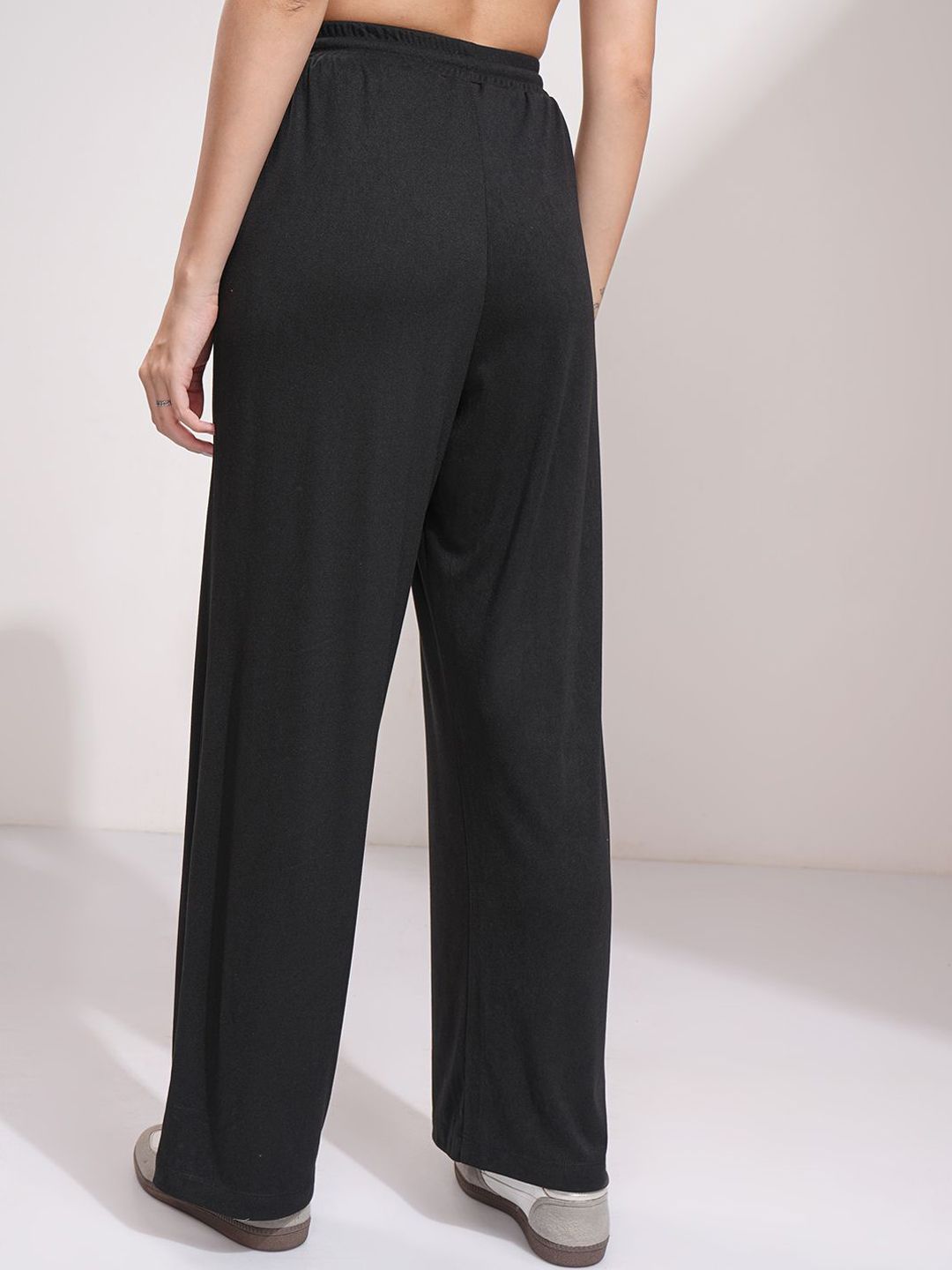 Tokyo Talkies Women Straight Fit Cotton Trousers
