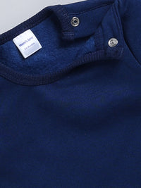 Moms Love Infant Boys Pure Cotton Applique Detail Dungaree With Sweatshirt