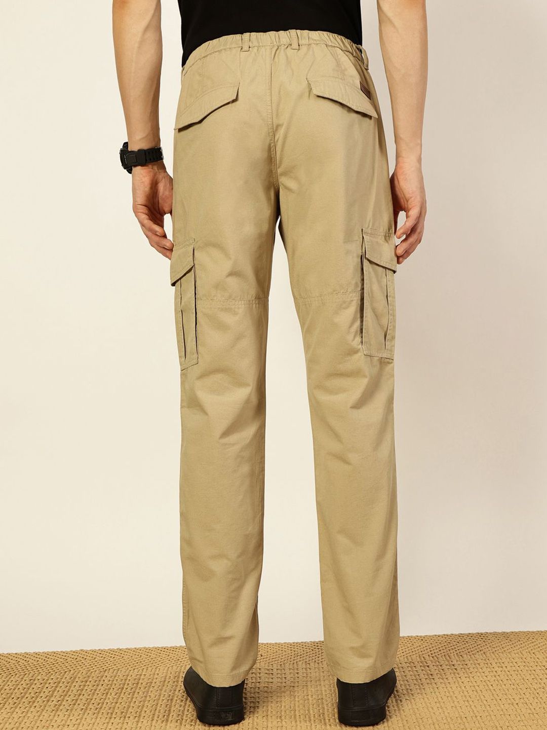 Thomas Scott Men Smart Slim Fit Cargos Trousers