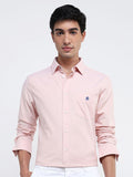 RARE RABBIT Men Comfort Spread Collar Solid Cotton Formal Shirt