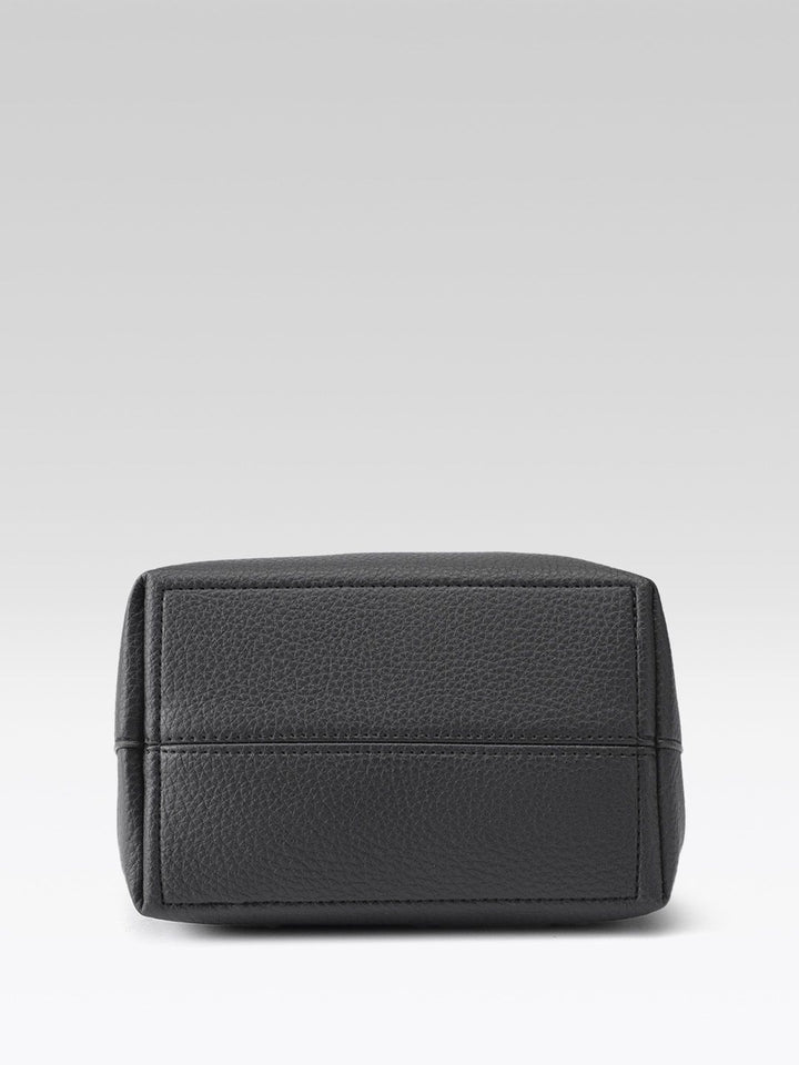 DressBerry Textured Bucket Handheld Bag with Pouch