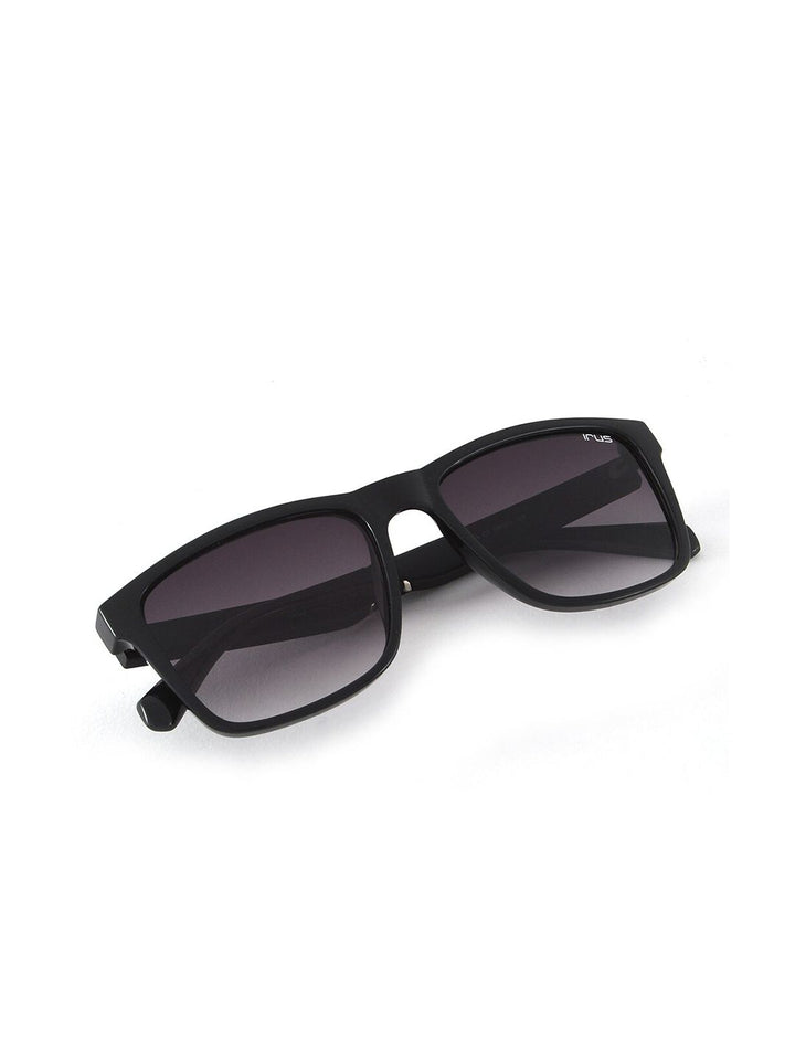 Irus oleh Idee Unisex Grey Lens & Black Square Sunglasses dengan Lensa Dilindungi UV