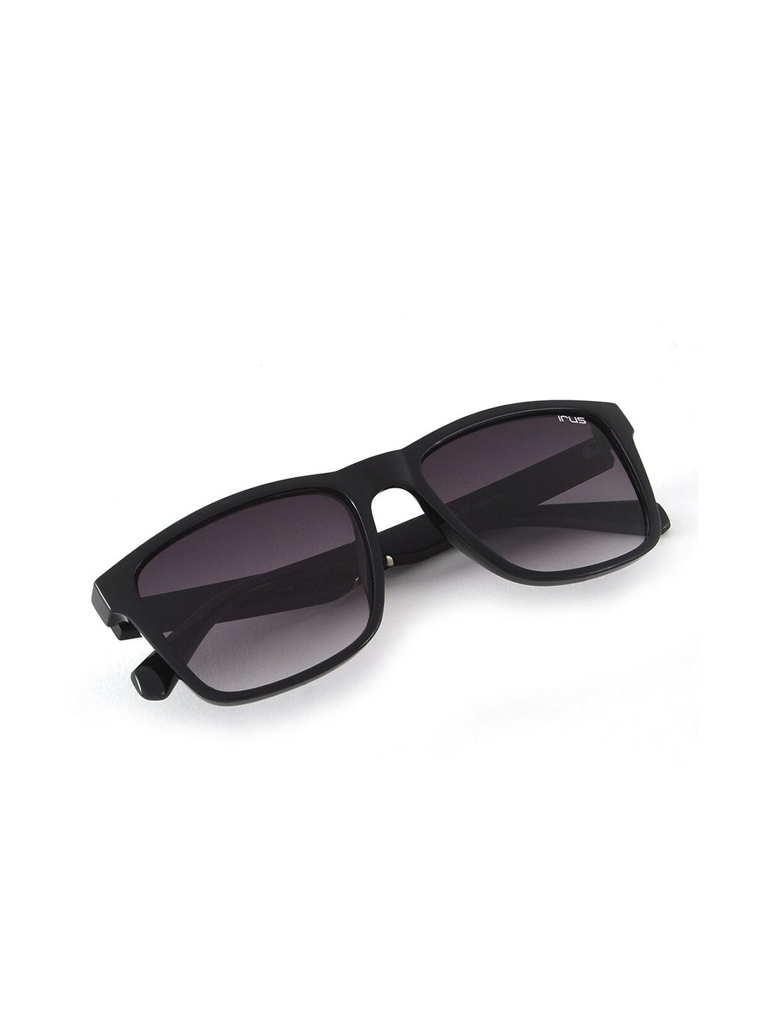 Irus oleh Idee Unisex Grey Lens & Black Square Sunglasses dengan Lensa Dilindungi UV
