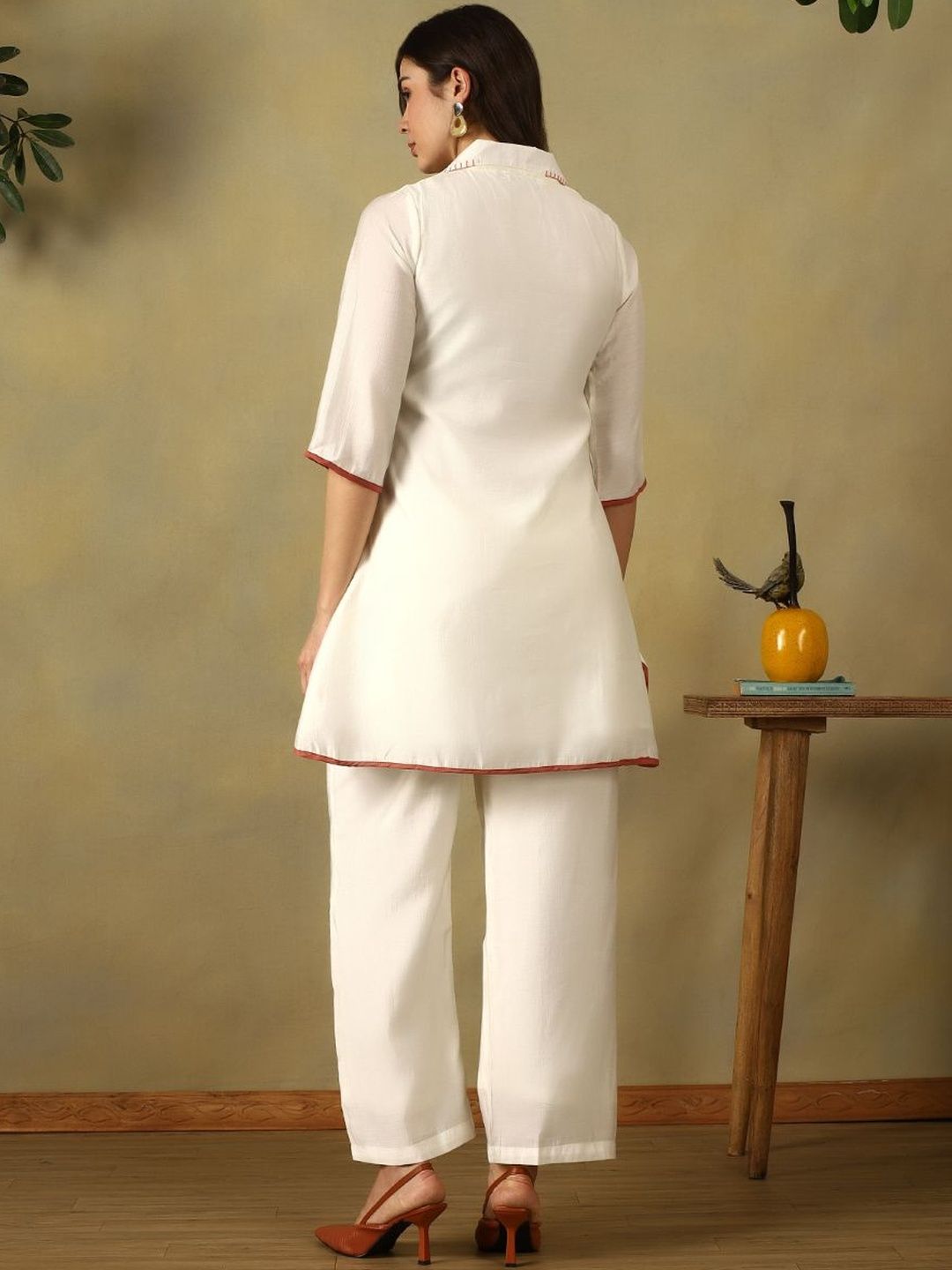 Mamicha Embroidered Tunic with Trousers