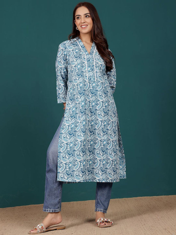 Varanga Women Paisley Printed Indie Prints Kurta