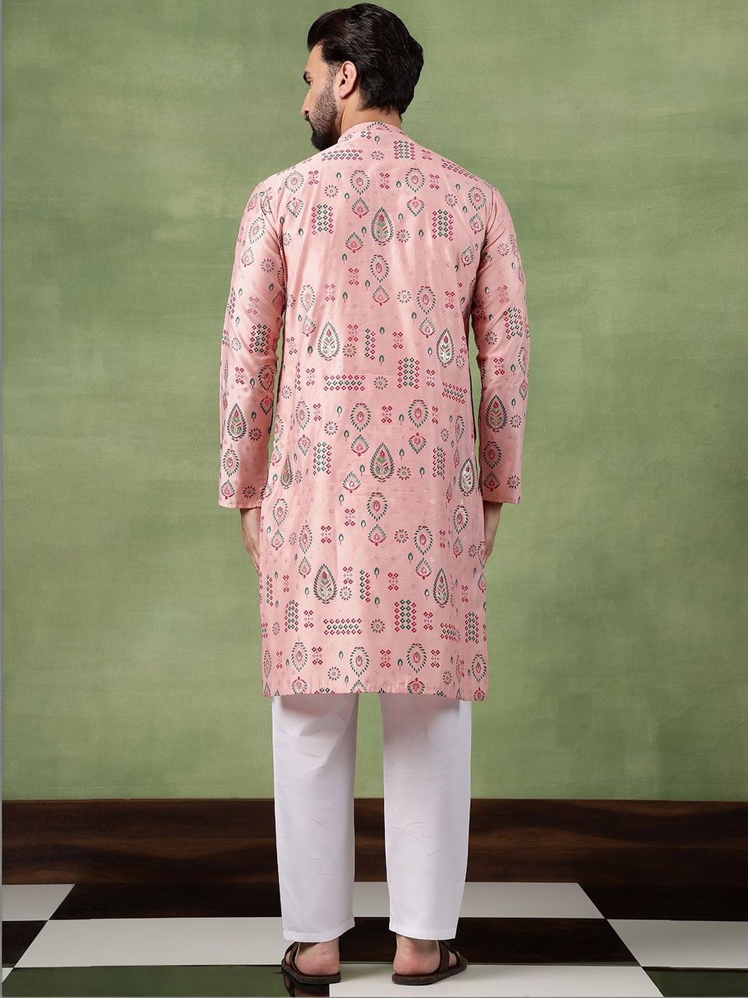 SOJANYA Men Bandhani Printed Kurta