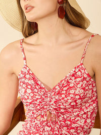 Berrylush Floral Print Bodycon Dress