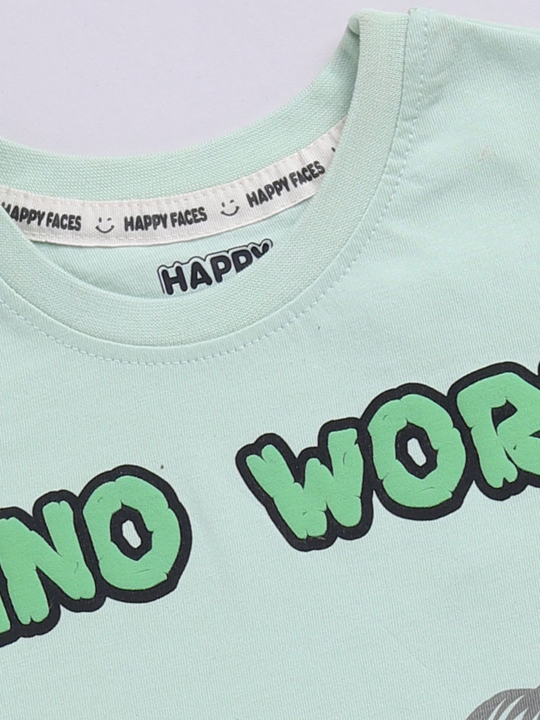 Happy Faces Boys Graphic Print Pure Cotton T-shirt