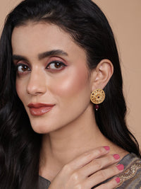 PANASH Set Of 3 Gold Plated Circular Studs
