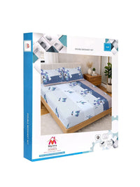 Myntra Elegant Homes Multicolor Striped 300 TC King Cadar Katil Double & 2 Sarung Bantal