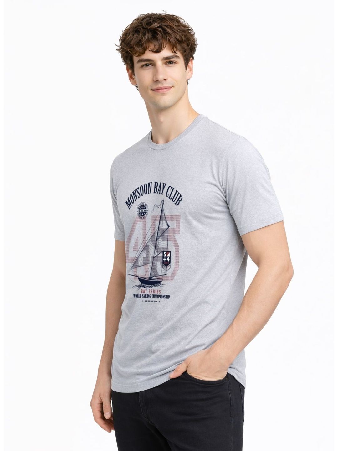 ADRO Men Printed T-shirt
