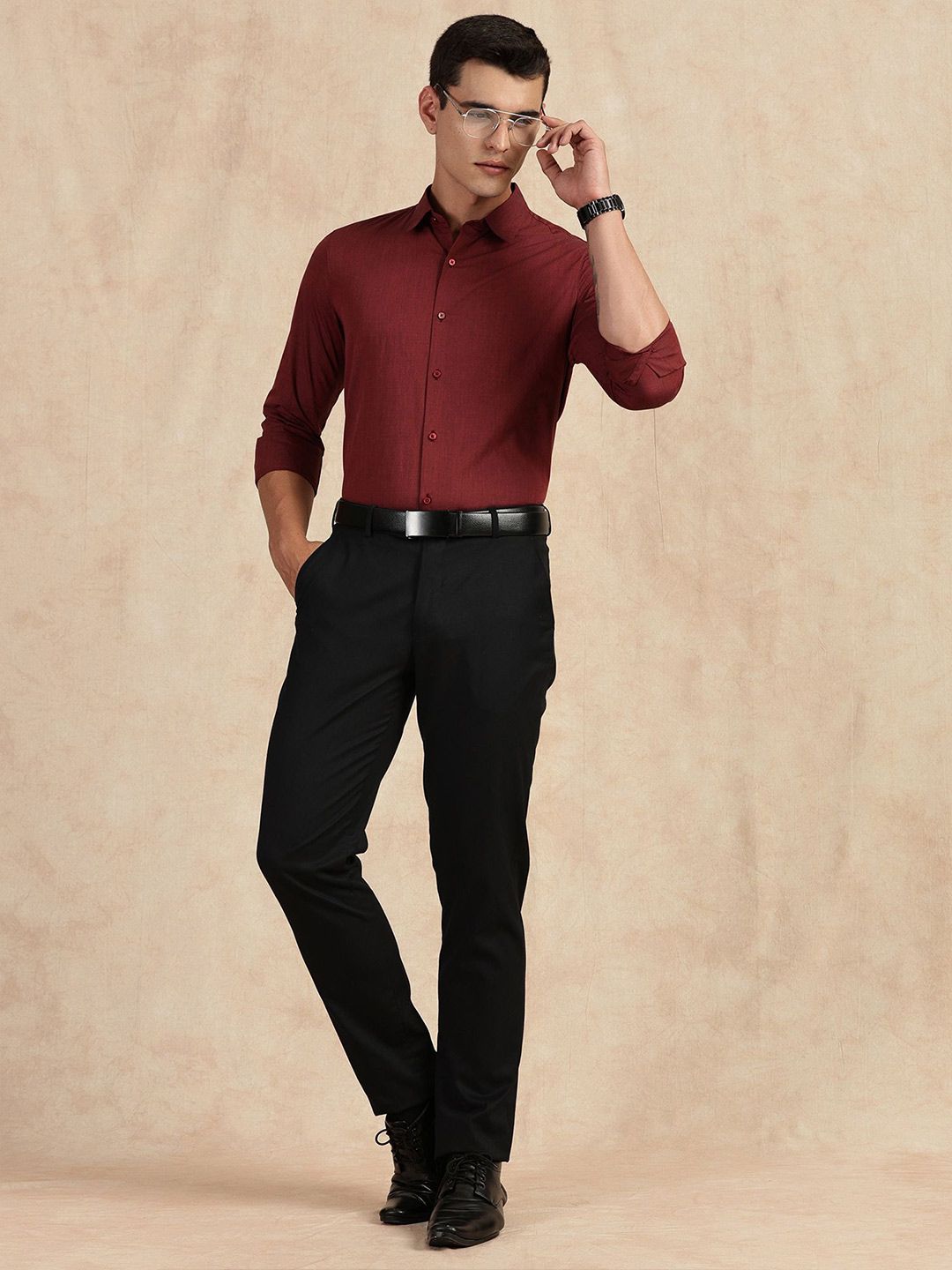 Thomas Scott Classic Slim Fit Spread Collar Pure Cotton Formal Shirt