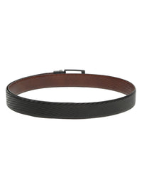 Teakwood Leathers Men Textured Leather Reversible Formal Belt