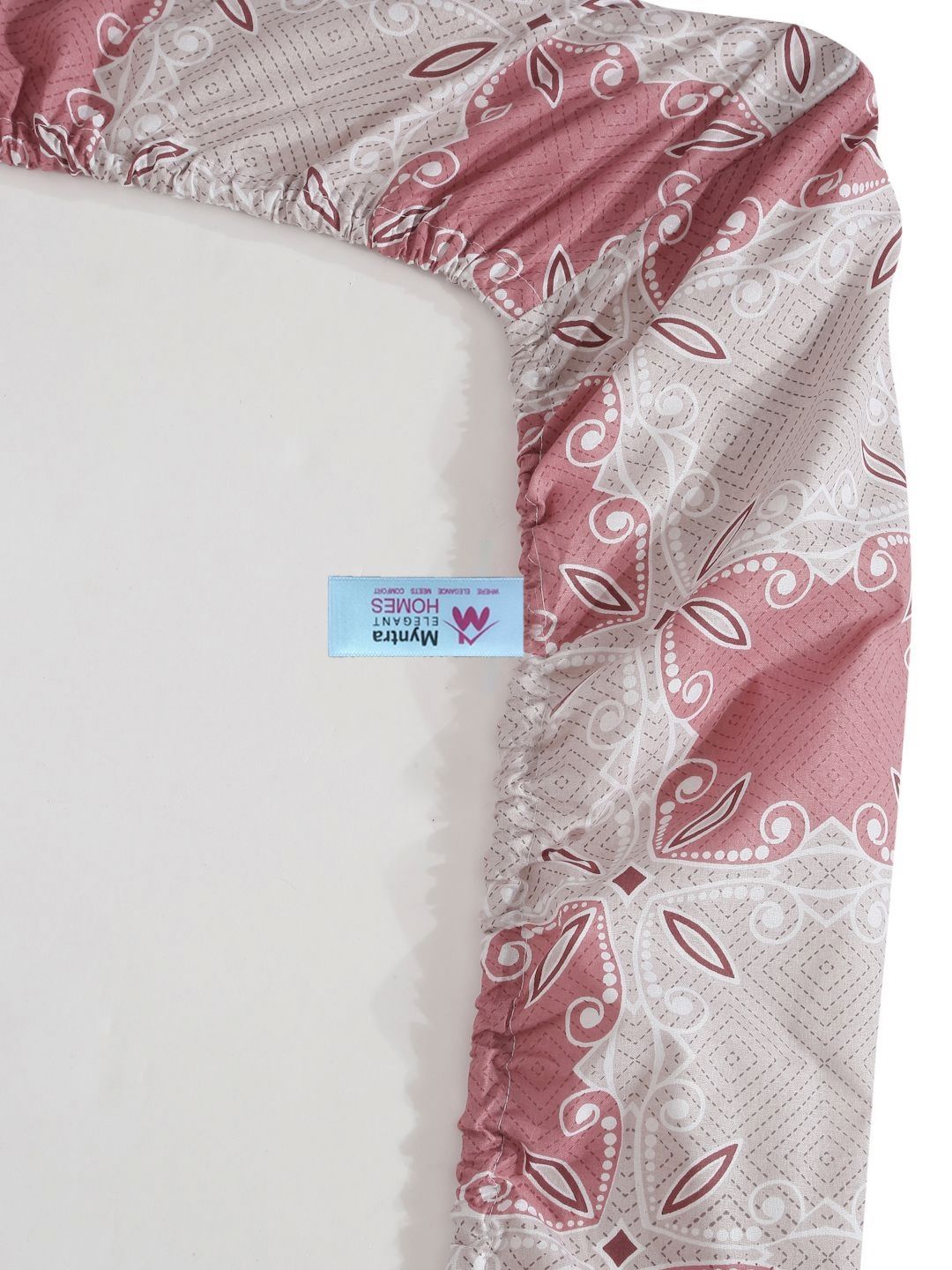 Myntra Elegant Homes Ethnic Motifs Printed 400 TC King Bedsheet with 2 Pillow Covers