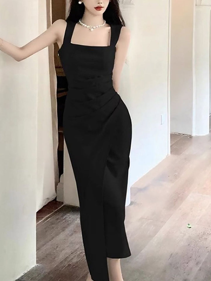 DressBerry Square Neck Bodycon Midi Dress