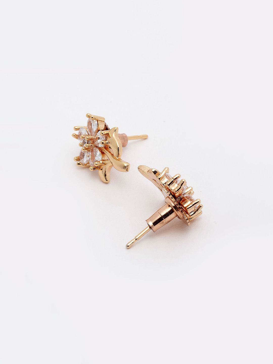 DressBerry Gold-Plated Contemporary Drop Earrings