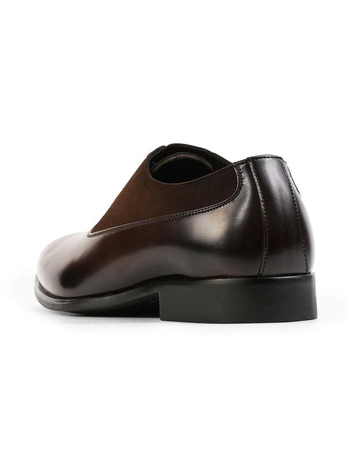Monkstory Glossy-Suede Oxford Hybrid Lace-Ups - Brown