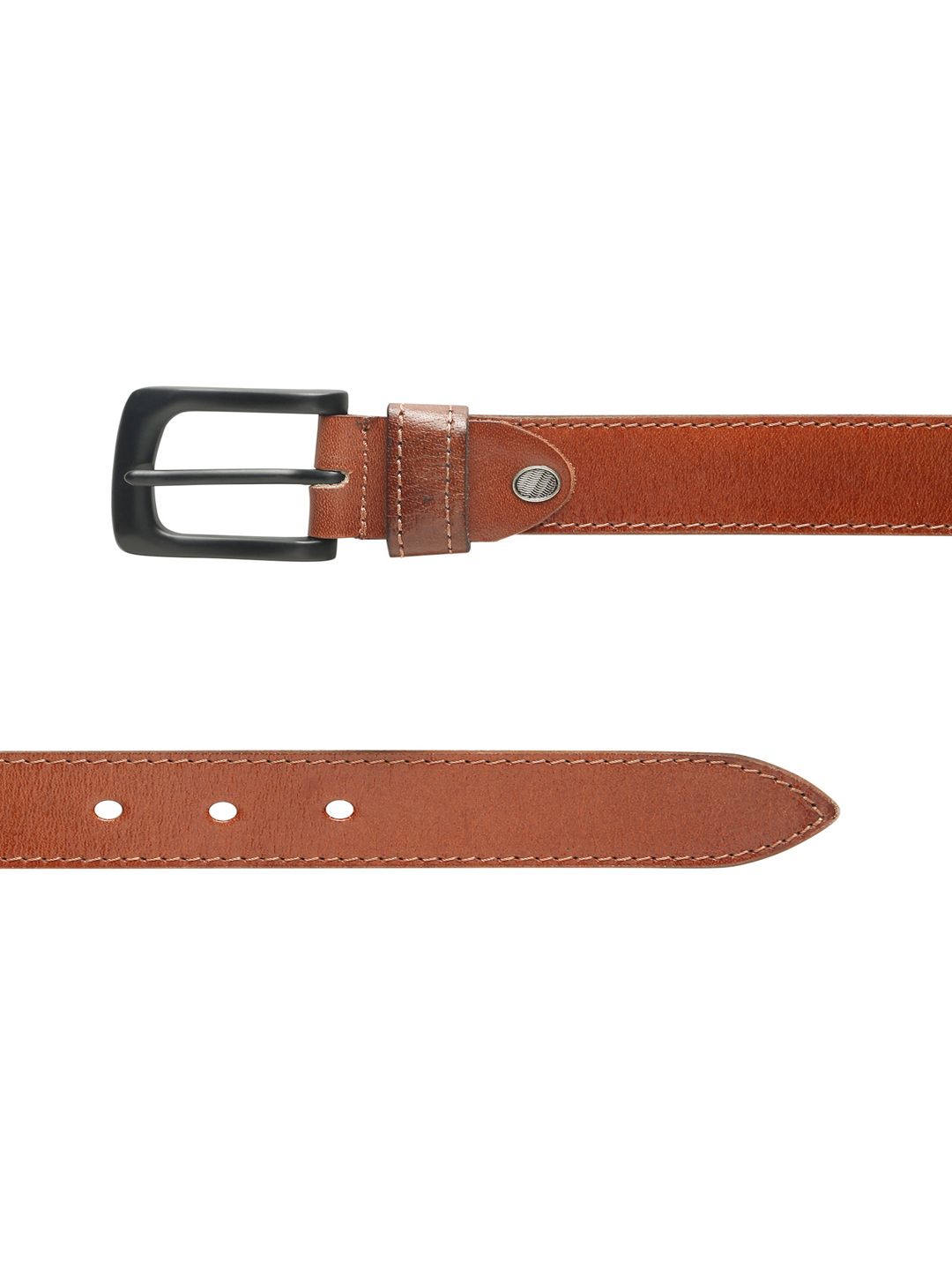 Teakwood Leathers Men Textured Leather Belt