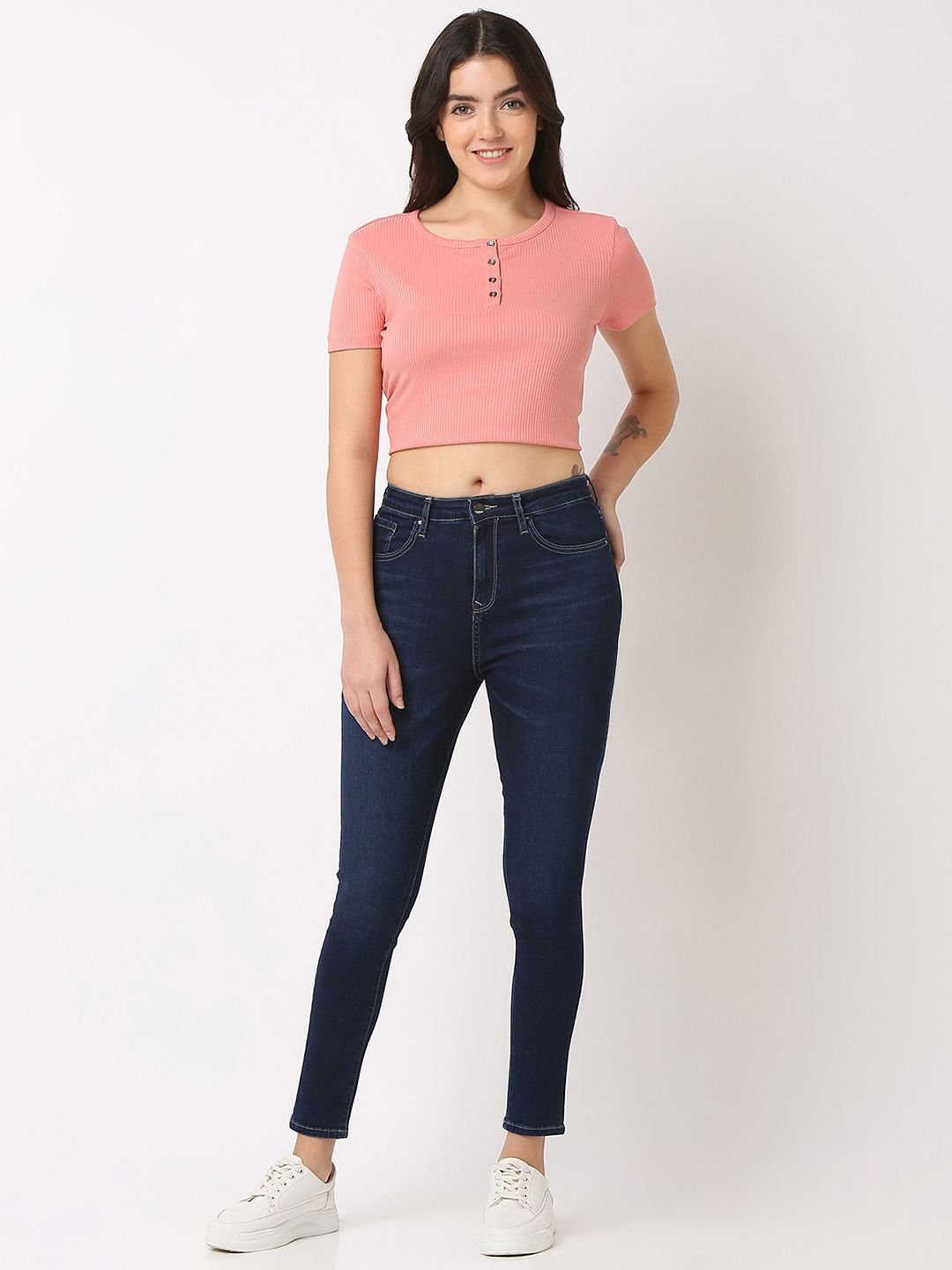 SPYKAR Women Super Skinny Fit Mid-Rise Jeans