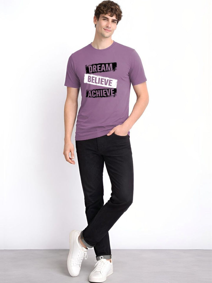 ADRO Men Typography Printed T-shirt
