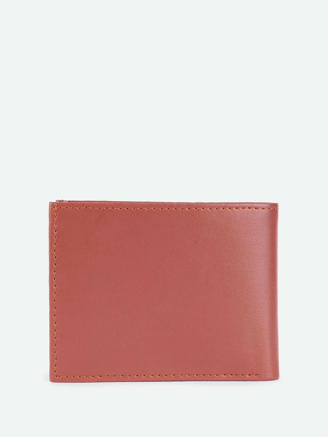 ZOUK Men Geometric Textured Leather Two Fold Wallet