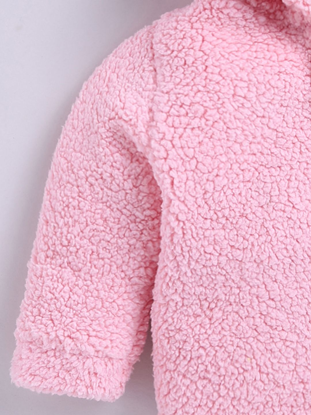 Moms Love Infant Girls Sherpa Finish Pure Cotton Hooded Tailored Jacket
