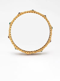 PANASH Set Of 4 24 CT Gold-Plated Antique Bangles
